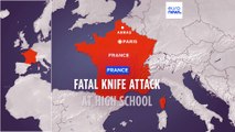 Knife attacker kills teacher, seriously wounds two other people in France school attack