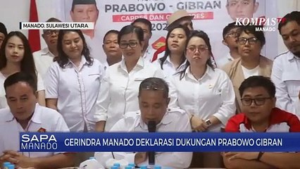 Gerindra Manado Deklarasi Dukungan Prabowo-Gibran Di Pemilu 2024
