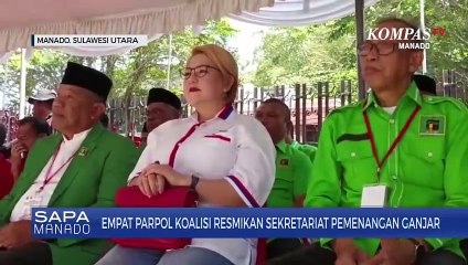 Empat Parpol Koalisi Di Manado Resmikan Sekretariat Pemenangan Ganjar