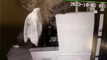 Üzerine çarşaf geçirerek bisiklet çalan kişi tutuklandı