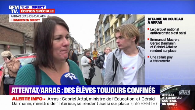 Attaque au couteau à Arras: Il me tarde de le récupérer témoigne cette mère d'élève, scolarisé au lycée Gambetta