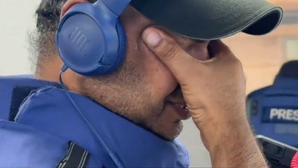 BBC journalist breaks down in tears while reporting inside Gaza hospital