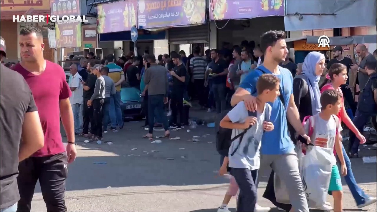 Göç başladı: Gazze'nin kuzeyindeki Filistinliler güneye geçiyor