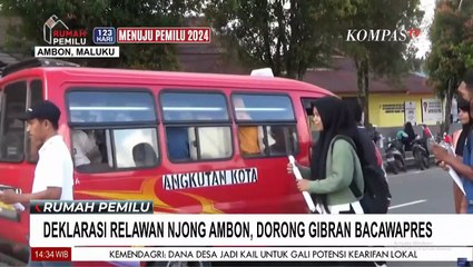 Relawan Njong Ambon Deklarasi Dukung Gibran Jadi Bakal Cawapres Prabowo