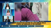 Puno: un niño muerto tras caída de minivan que transportaba a 11 pasajeros a un abismo