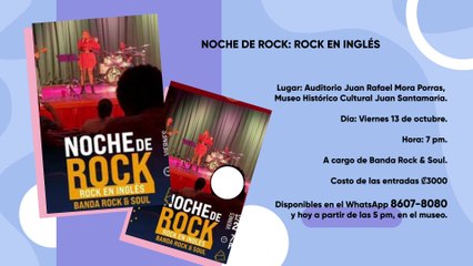 Agenda Cultural | 13 Octubre 2023