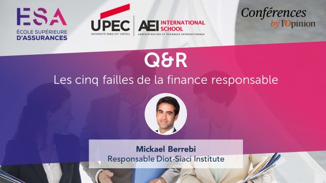 Conférence RSE et finance: les cinq failles de la finance responsable