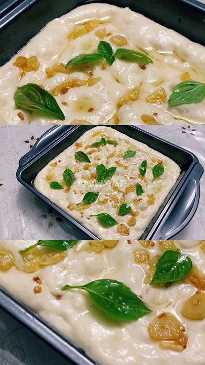 Big Bubble, Italian  Garlic  Focaccia | No Knead Focaccia Recipe By CWMAP Goodies