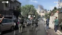 Israele, scontri alla periferia della Citta' Vecchia di Gerusalemme