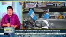 Continúan movilizaciones en defensa de la democracia en Guatemala