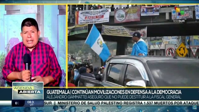 Continúan movilizaciones en defensa de la democracia en Guatemala