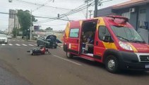 Motociclista é levado ao HUOP após bater a cabeça em acidente no bairro Coqueiral