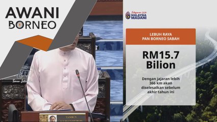 Belanjawan 2024: Proses tender Pan Borneo Sabah fasa 1B diselesaikan bulan depan