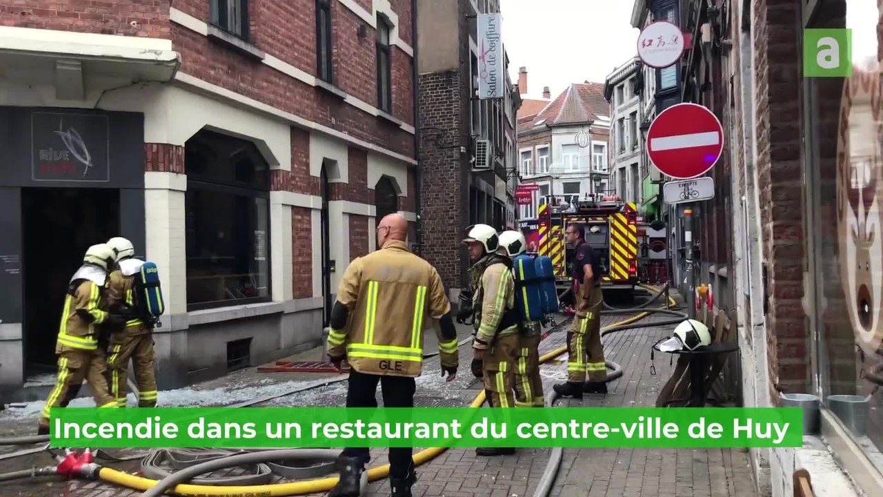 Incendie restaurant centre-ville Huy