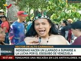 Indígenas del edo. Amazonas marchan por la defensa del Esequibo y del Pdte. Nicolás Maduro