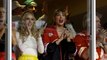Taylor Swift celebrates with Patrick Mahomes’ wife as she watches Travis Kelce and Chiefs