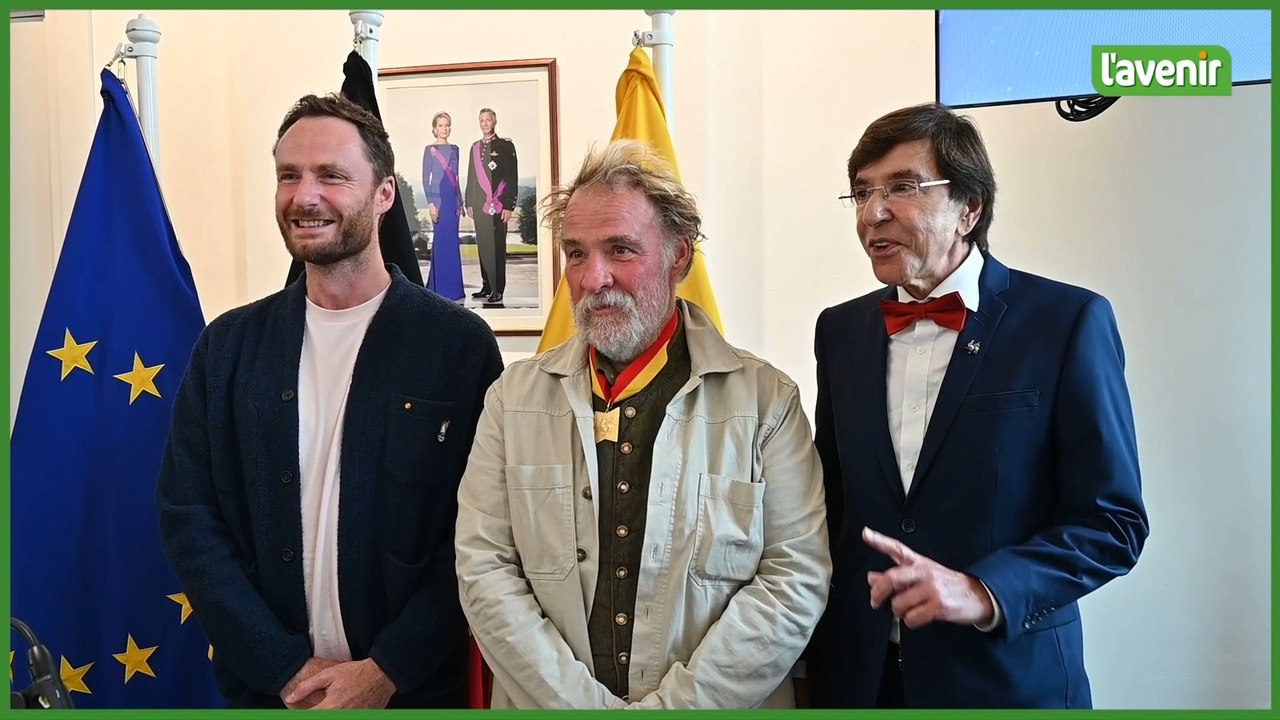 Bouli Lanners officiellement fait Commandeur du Mérite wallon à Namur