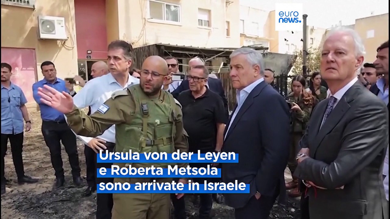 "Il terrore non prevarrà": Ursula von der Leyen e Roberta Metsola in visita in Israele