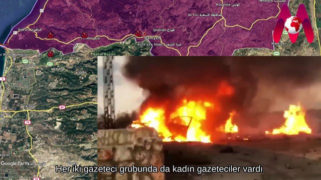 The Israeli Army opened fire on two groups of journalists on the Lebanese border.