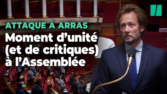Après l’attaque au couteau à Arras, l’Assemblée nationale unie dans l’émotion malgré des critiques