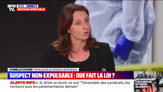 Camille Chaize (porte-parole du ministère de l'Intérieur) sur l'assaillant d'Arras: On ne découvrait pas sa radicalisation, seulement rien ne nous laissait penser qu'il allait passer à l'acte