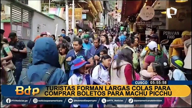 Cusco: turistas hacen largas colas por boletos para ingresar a Machu Picchu