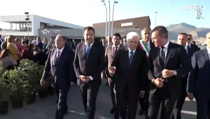 Mattarella all'inaugurazione del Palermo Marina Yachting