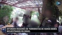 Difunden imágenes de terroristas de Hamás bebés secuestrados en Israel