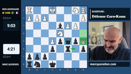 Bataille sur l'échiquier (1) : Défense Caro-Kann
