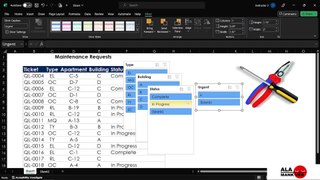 Tutorial Microsoft Excel - Tracking Data Easily and Efficiently -using slicer to filter for details