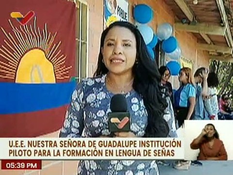 Carabobo | Nuestra Señora de Guadalupe celebra su 15º aniversario como piloto del lenguaje de seña