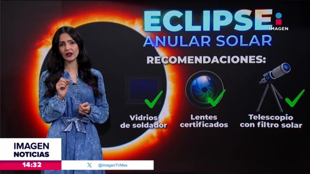 Recomendaciones para ver el eclipse anular solar