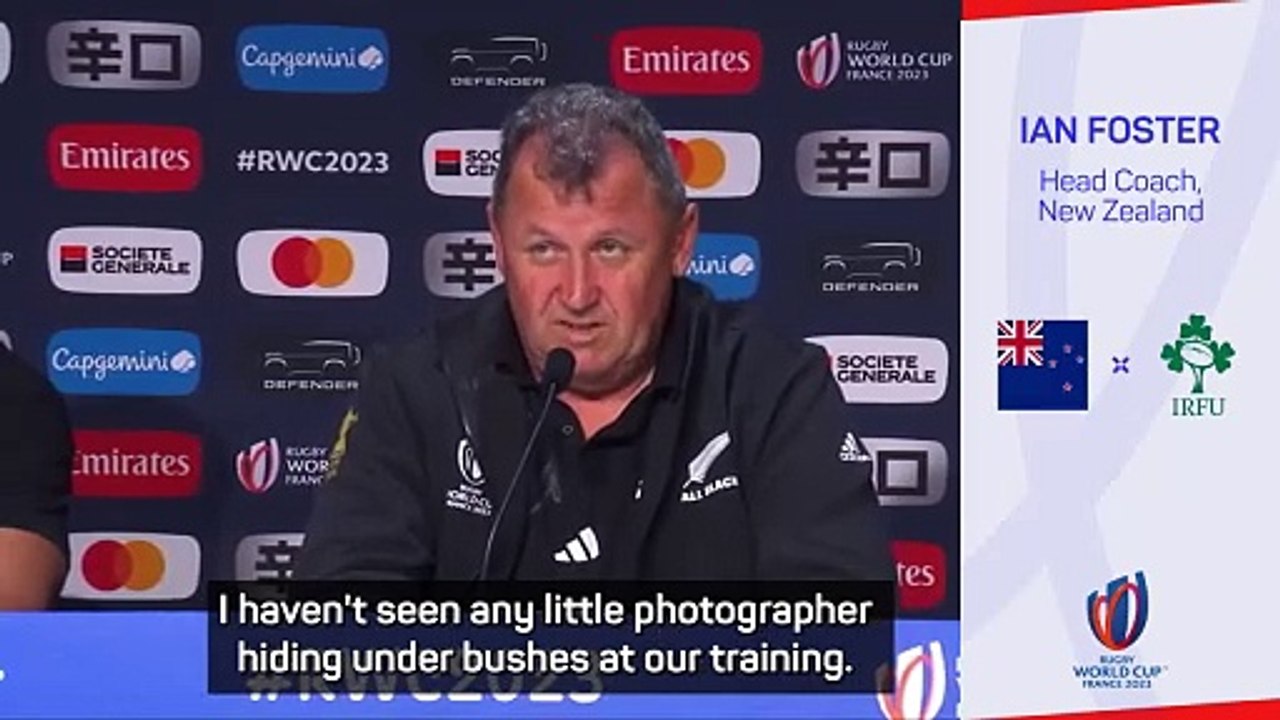 All Blacks coach Foster bemused by claims of Ireland spying