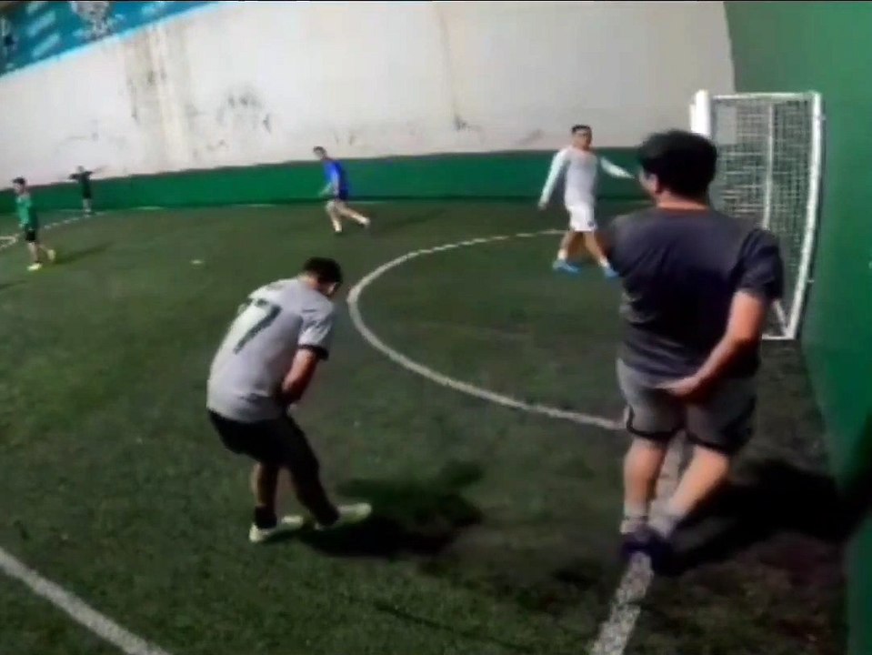 An Awkward Soccer Collision