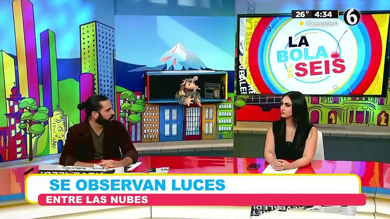 Se observan luces en el cielo ¿fenómeno ovni?