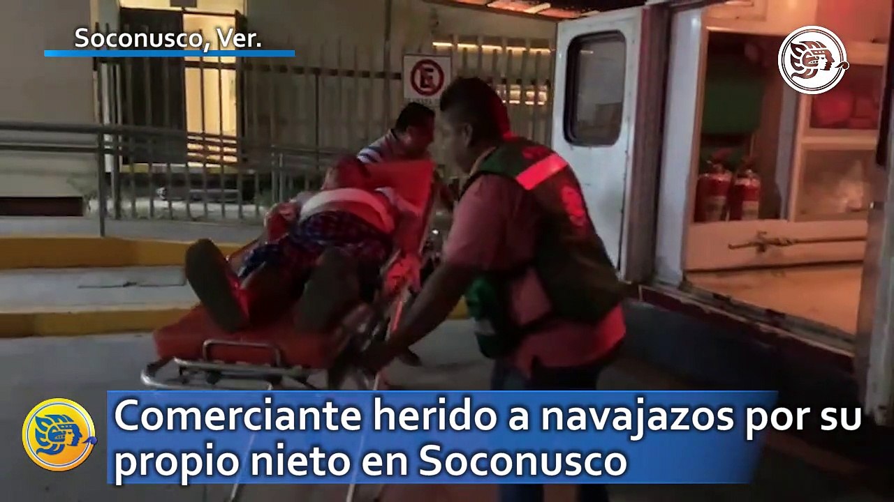 Comerciante herido a navajazos por su propio nieto en Soconusco