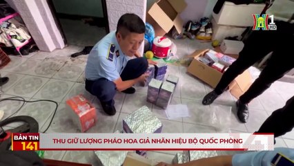 Thu giữ lượng pháo hoa giả nhãn hiệu Bộ quốc phòng