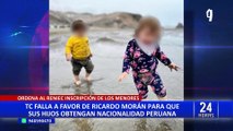 Ricardo Morán: TC ordena a Reniec inscripción de sus hijos y reconocerlos como peruanos