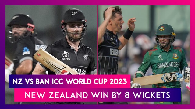 NZ vs BAN ICC World Cup 2023 Stat Highlights: New Zealand Beat Bangladesh By Eight Wickets