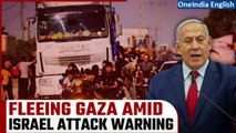 Israel-Gaza war: Shifting base; Gazans evacuate after Israel asks civilians to leave | Oneindia News