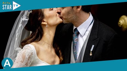 Mariage de Ludwig de Bavière : Recouverte de dentelles, Sophie-Alexandra est époustouflante en robe