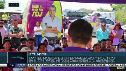 Candidato Daniel Novoa es el aspirante más joven a la presidencia de Ecuador