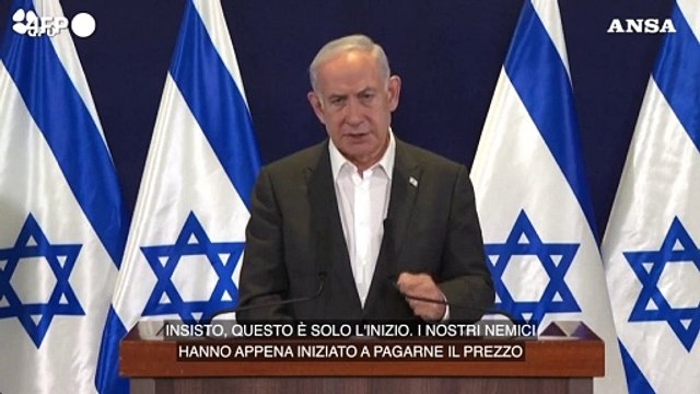 Netanyahu avverte Hamas: Questo e' solo l'inizio