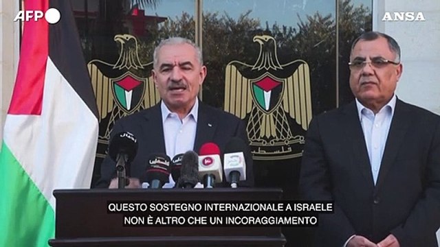 Il premier palestinese accusa Israele di genocidio a Gaza