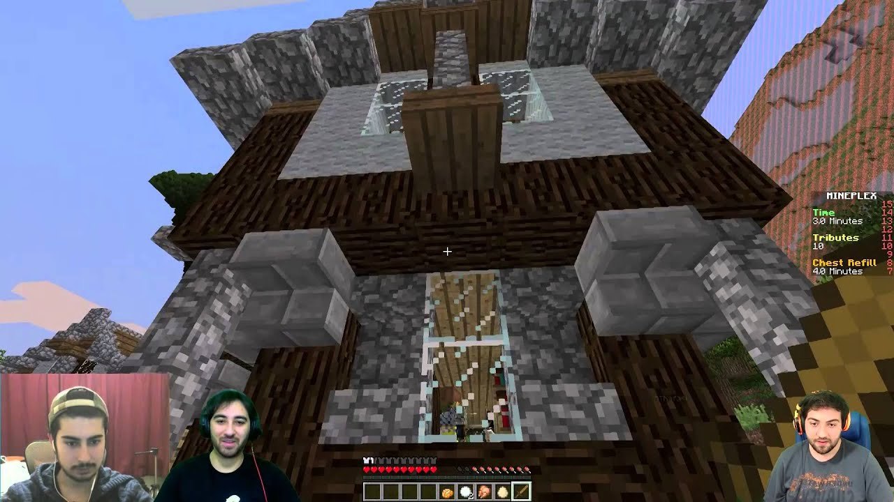 Minecraft - /w Berkay Akçay /w GitarisTv Hunger Games Keyf