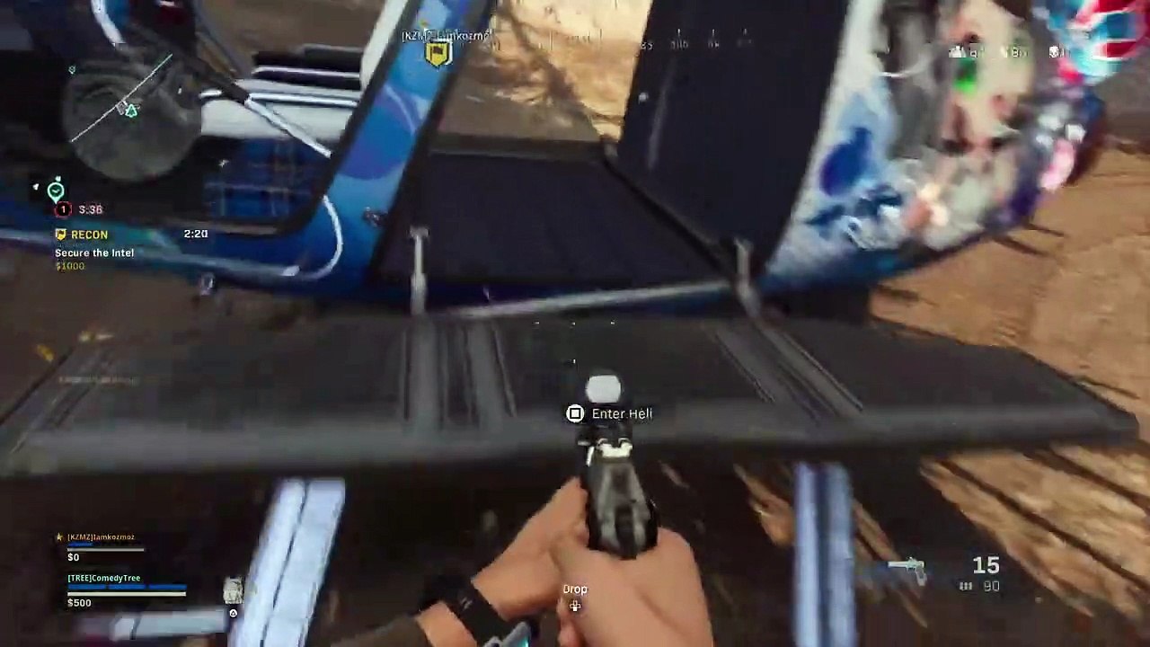 Warzone 1: Getting a Warzone win with the helicopter on PS5
