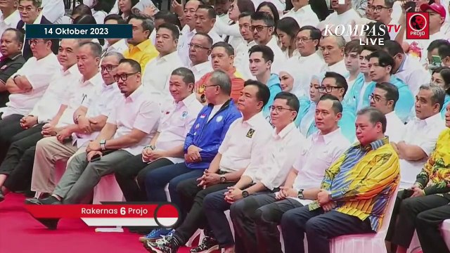 [FULL] Pidato Jokowi Buka Rakernas Relawan Projo, Begini Pesannya