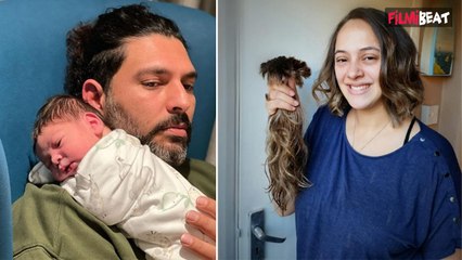 Yuvraj Singh की बीवी Hazel Keech ने Cancer Survivours के लिए Donate किए बाल | Filmibeat