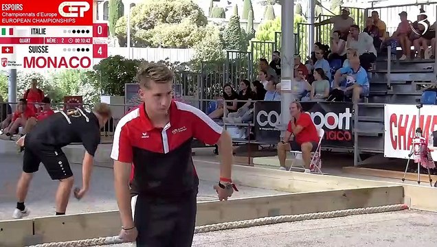 Quart WebTV Monaco : Championnat d'Europe de pétanque Espoirs 2023