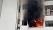 Vidéo - Incendie dans un appartement à Saint-Denis